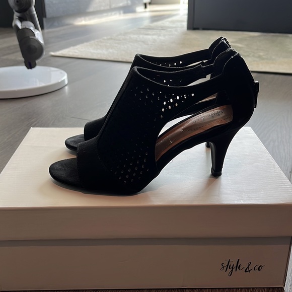 Style & Co. Womens HELAINE Open Toe D-orsay Pumps - Picture 2 of 5